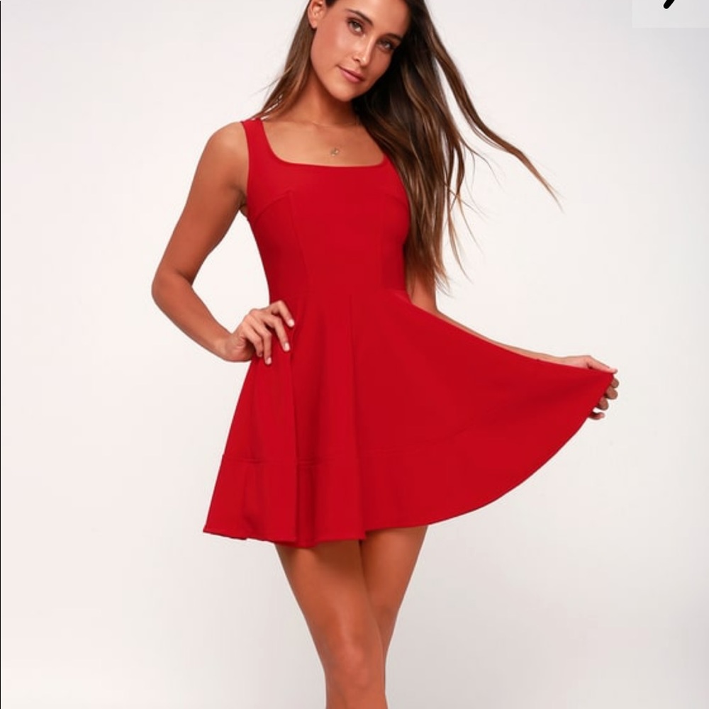 Lulu’s Home Before Daylight Red Dress